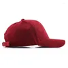 Bollmössor corduroy baseball cap för kvinnor och män mode hatt avslappnad höst utomhus sport justerbara hiphop hattar unisex