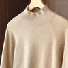 Maglioni da donna Autunno/Inverno Maglione femminile Dolcevita in lana Pullover allentato da donna Maglia spessa e casual