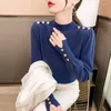 Women's Sweaters Make Winter Retro Sweet Long-sleeved Sweater Coat Brim Render Unlined Upper Garment