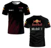 D3JR 2023 T-shirt męski to garnitur dla Formuły 1 Racing Team Red RB18 Extreme Sports Fan