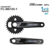 自転車グループセットシマノデアFCM61001 FCM61201 MTB Crankset 1x12Speed Original PartsまたはDelic Chainring 32 34 36T 230808