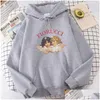 Frauen Hoodies Sweatshirts Damen Fiorucci Angel Girls Hoodie Sweatshirt gedruckt Y2K Gothic Ästhetik Uni Streetwear Tops Herumnwin Dhzgo