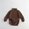 Кардиган осенний зимний свитер. Год моды Рождественские мальчики и девочки высокая шея вязаная пуловер 230808
