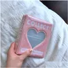 Filing Supplies Wholesale 64 Pockets Mini P O Album Heart Transparent Ocard Holder Storage Collect Book Name Card De Drop Delivery Off Dhlgb