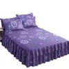 Nordic Romantisch Bloempatroon Beddengoed sets katoen Verstoorde Bed Rok Queen Covers Sheet Home Decoration181z