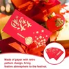 Emballage cadeau argent enveloppe rouge année chinoise pochettes porte-bonheur Bao Hong poche décorations du festival du printemps