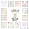 Drinking Straws 100Pcs Custom St Toppers Er Molds Bad Bunny Charms Reusable Splash Proof Dust Plug Decorative 8Mm Cup For Wholesale Koral.G