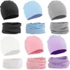 Casquettes Chapeaux 2 Pcs Bébé Chapeau Écharpe Ensemble Automne Hiver Chaud Garçons Filles Cou Col Foulard Enfants Bonnets Costume Coton Enfants En Gros 230808