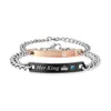 Charm Bracelets Fashion Her King and His Queen Couple For Women Men Beast Beauty Personalizado Bangle Jewelry Gift Drop Delivery Dhnr4