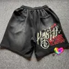 Shorts pour hommes 2023 High Street Hellstar Records Hommes Femmes Vintage Studios sonne comme des culottes lavées au paradis