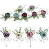 Flowers Prom Cor Corremony Flower Borch Boutonnieres وملحقات المعصم الاصطناعية لوازم الإسقاط أحداث حفل توصيل DH87C