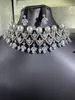 Hochzeit Schmuck Sets Janekelly 2 stücke Braut Zirkonia Voll Für Frauen Party Luxus Dubai Nigeria CZ Kristall Halskette Sets 230808