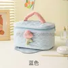 Sacs à cosmétiques Étuis Nouveau sac de maquillage en velours côtelé ins Sac de rangement pour cosmétiques tulipe Sac de rangement multifonctionnel portable de grande capacitéstylishdesignerbags