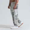 Men's Pants Men's Cotton Running Sports Casual Pants Personality Big Printing Loose Gyms Fitness Spring And Autumn Trousers 230808