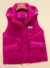 Vrouwen Vesten Winter Puffer Vest Vrouwen Koreaanse Mode Casual Hooded Grote Zak Warm Vest Vrouwelijke Losse Mouwloze Jas Dames 2023