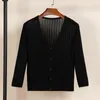 Damen-Strick-Basic-Oberbekleidung, Sommer-Cardigan, Damen-Mädchen, gestrickte Damen-Pullover, abgeschnittenes Häkel-Top, Strickwaren, schwarzer Bolero, Damen-Jersey