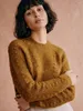 Women's Sweaters Working Mohair Three-dimensional Jacquard Hollow Out Women Knitting Sweater Female Pullover Vintage Casual Classic Lady Top