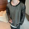 T-shirt da uomo Ty0166 Fashion Tops Tees 2023 Runway Luxury European Design Stampa T-shirt stile party Abbigliamento