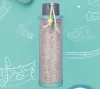Bottiglia d'acqua con perline Tazza di vetro creativa Prevenzione delle perdite Bicchiere color caramella Tazza da uomo portatile da donna