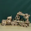 Inne zabawki drewniane układanki puzzle 3D DIY Mechanical Drive Model Zespół Rotary Home Office Dekoracja PZ425 230809