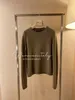 Womens Sweaters Autumn and Winter loro piana Cashmere Round Neck Dark Green Sweaters