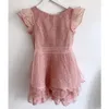 Casual Dresses Vintage Ruffled Sleeveless Puffy Mini Dress Women Girls Trendy Pink High Waist Slim A-Line Prom Summer Sweety Promotion