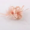 Headwear Hair Accessories Women Chic Fascinator Hat Cocktail Brosch Weddpiece Church Church Headwear Party Feather Hair Accessories Sinamay Fascinators 230809