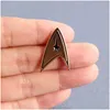 Stift brosches star trek starfleet emalj brosch stift madge lapel legering metall mode smycken tillbehör gåvor släpp leverans dh6tn