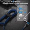 Liga de tecido de carregamento rápido rápido 1M 2M 3M C a C USB-C Para Tipo c Linha de cabo de cabo para Samsung S10 S20 S22 S23 Htc lg Android phone Charger Cord