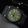 40mm New Men Watch 완전 자동 기계 시계 가죽 Luminous Limited Edition Fashion Man Watch Reloj Hombre