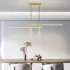 Chandeliers Dining Room Chandelier Designer Art Minimalist Modern Table Creative Long Bar Lamps Nordic