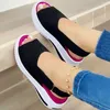 Sandals Women 6055 2024 Heels Peep Top Summer Shoes Platform Soft Wedges Sandalias Mujer Casual Footwear