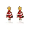 Stud Gioielli natalizi Orecchini da donna Albero Pupazzo di neve Cervo Babbo Natale Diamanti Orecchino In vendita Moda donna Drop Delivery Dhmfo