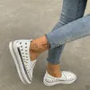 Dress Shoes Women Flats Shoes Casual Studded Flats Luxury Brand Loafers Unisex Shoes Slip on Big Size 41 42 43 Spikes Studded J230808