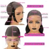 Straight Lace Front Wig Human Hair 4x4 Closure 13x6 Transparent Brazilian Black Wigs For Women 34 30 Inch 13x4 Frontal