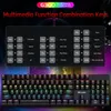 wired mechanical keyboard 28 kinds of colorful lighting gaming and office for windows and ios system keyboard