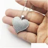 Pendant Necklaces To My Son Love Mom Necklace For Men Women Wife Daughter Dad Granddaughter Girls Fiancee Heart Chains Fashion Family Dh8Xv