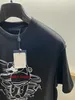 23FW Designer Hommes T-shirt Haute Qualité Coton Chemise À Manches Courtes Lapin Imprimer Été Retour Inversion Effet Étiquette Embellissement POLO Shirt
