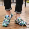 Dress Shoes British Style Fashion Butterfly Printed Leather Loafers Men Breathable Skull Casual Shoes Men Flats Slip-on Driving Shoes Men J230808