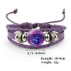 Charm Bracelets New Neba Space Universe for Women Men Galaxy Starry Sky Glass 꼰 가죽 로프 랩 뱅글 패션 쥬얼리 드롭 DHM7C