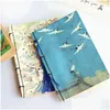 Notepads Wholesale Chinese Retro Personal Diary Notebook Antique Tassels Blank Kraft Jounals Sketchbook Notebooks Notepad Student Stat Dhaqv