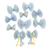 Hårtillbehör All-Match Princess Bow Clip Pearl Bowknot Hairpin Set Children Girl Korean Style Barrette