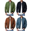 Herenjacks 2023 Autumn Zipper vest voor mode Jack met lange mouwen Solid Color Loose XXL Stand Collar Casual Coat Outswear