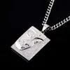 Bijoux de créateur produit personnalisé collier en argent sterling pendentif collier en argent 925 chaîne collier de diamants moissanite