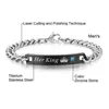 Charm Bracelets Fashion Her King and His Queen Couple For Women Men Beast Beauty Personalizado Bangle Jewelry Gift Drop Delivery Dhnr4