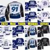 カスタムメンズユースキッズタンパ「ベイ」ライトニング ''ジャージー86クチェロフ88 Vasilevskiy Brayden Point Victor Hedman Sergachev Jeannot Jerseys Full