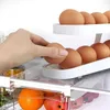 Food Savers Storage Containers Egg Rack Dispenser Container Box Accessory Automatic Kitchen Fridge Scrolling Holder Organizer Refrigerator 230809