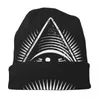 Baskenmützen All Seeing Eye Freimaurer-Mütze, Freimaurer-Freimaurer, coole Winter-Outdoor-Skullies, Mützen, Hüte, Frühling, warme Kopfbedeckung, Motorhaube, Stricken