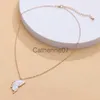 Fashion 1pair Beauty Butterfly Pendant Necklaces Women Girl Special Gift Mother Daughter Fine Chain Chokers for Sister Friend J230809