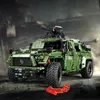 Andra leksaker Tekniska bilar T4015 Moter Power Warrior Offroad Bricks Byggnadsblock Montering Present till Kids Boys Army Model 230809